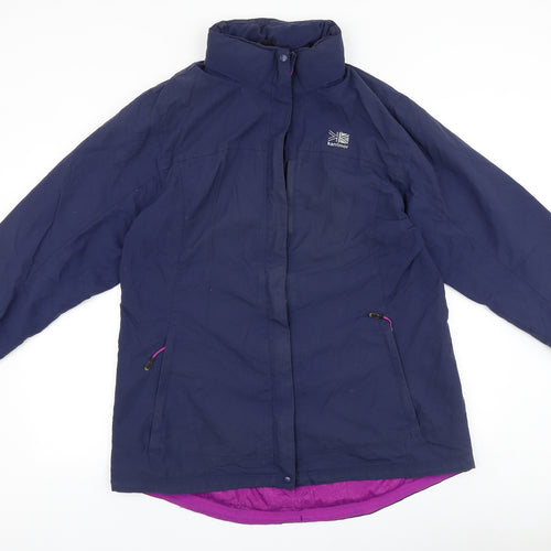 Karrimor Womens Blue Windbreaker Jacket Size 18 Zip