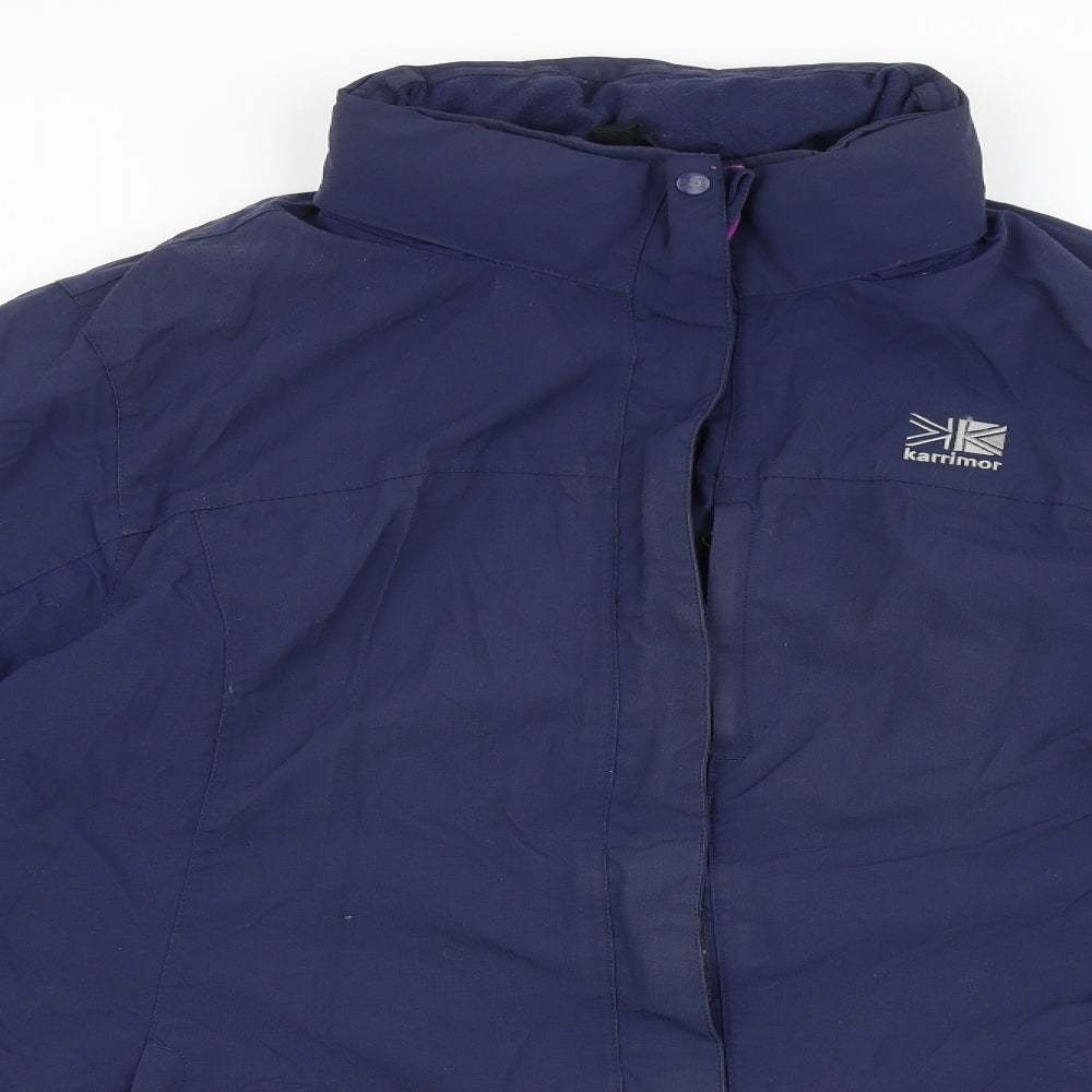Karrimor Womens Blue Windbreaker Jacket Size 18 Zip