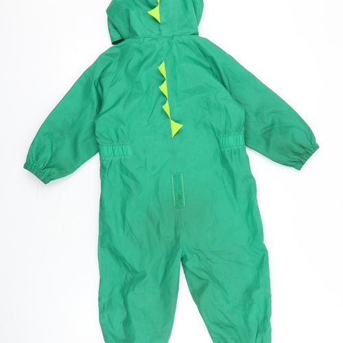 TU Baby Green Polyester Coverall One-Piece Size 18-24 Months Zip - Dinosaur