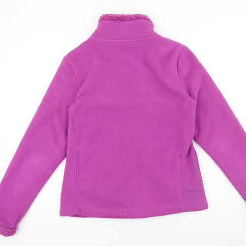 Marks and Spencer Womens Purple Jacket Size 10 Zip