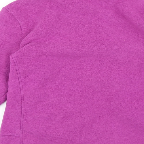 Marks and Spencer Womens Purple Jacket Size 10 Zip