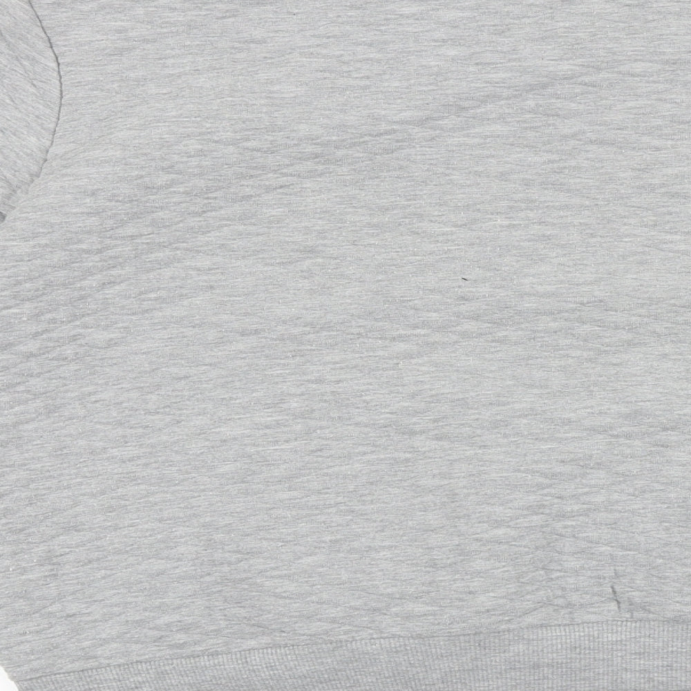 Marks and Spencer Womens Grey Acetate Full Zip Sweatshirt Size 16 Zip