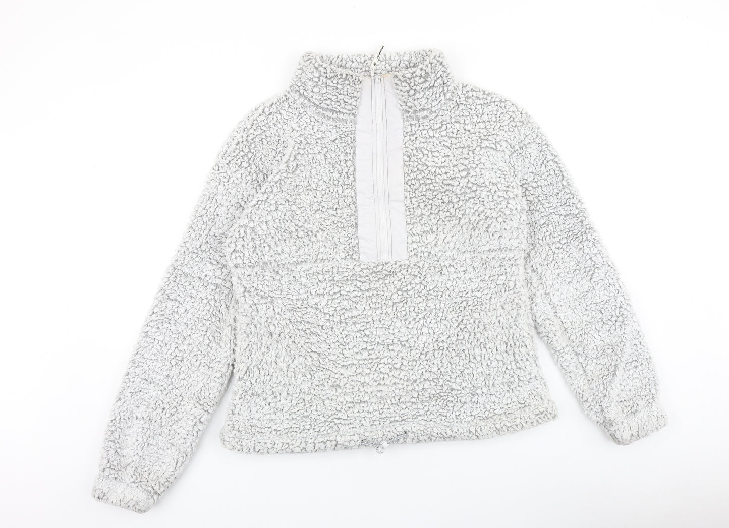 NEXT Womens Grey 100% Cotton Pullover Sweatshirt Size M Zip