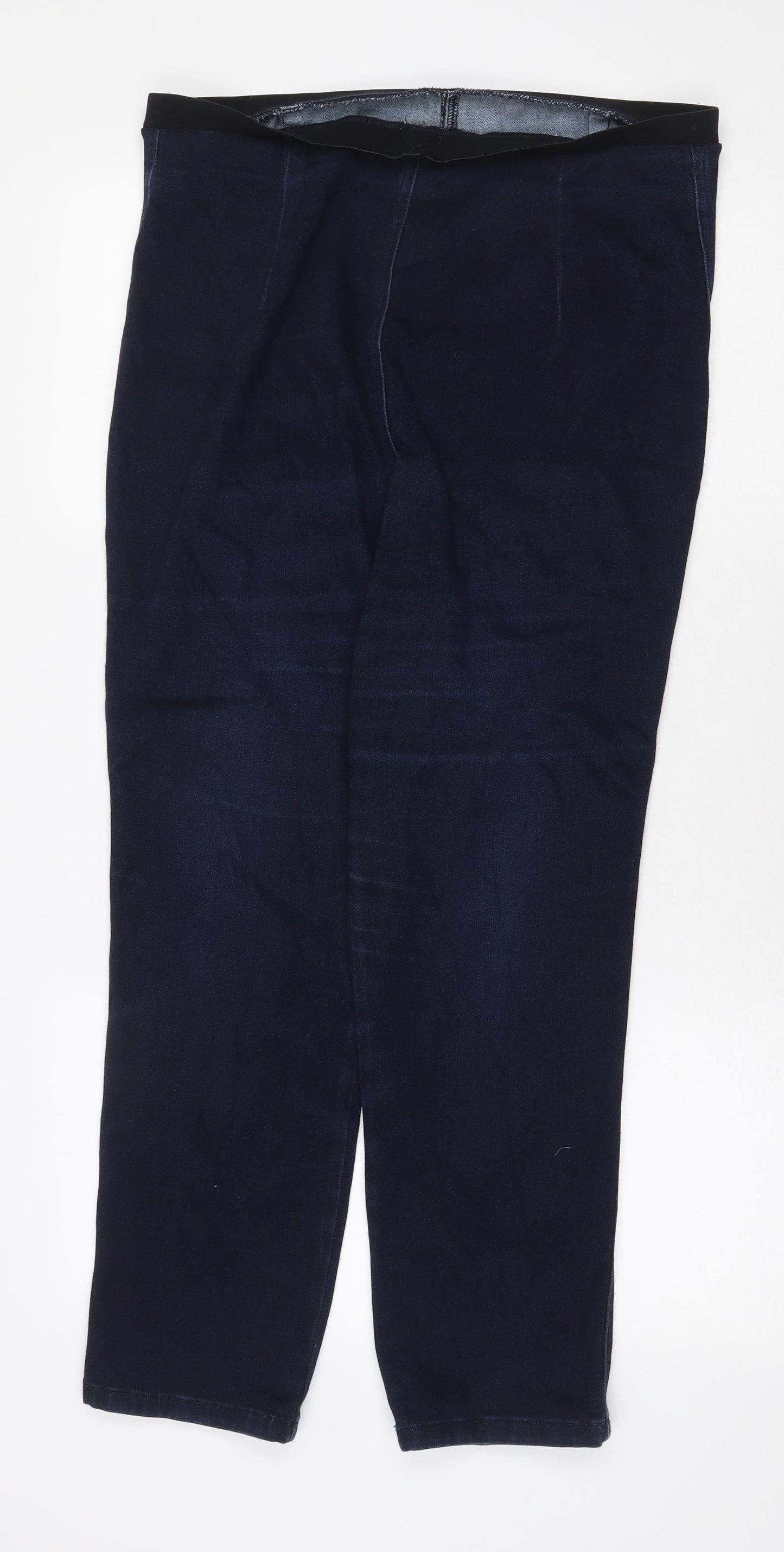 Marks and Spencer Womens Blue Cotton Jegging Jeans Size 16 Regular