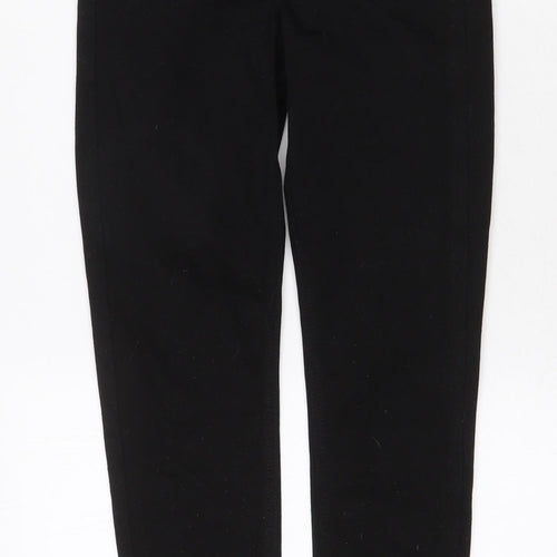 Topshop Womens Black Cotton Skinny Jeans Size 26 in Regular Zip
