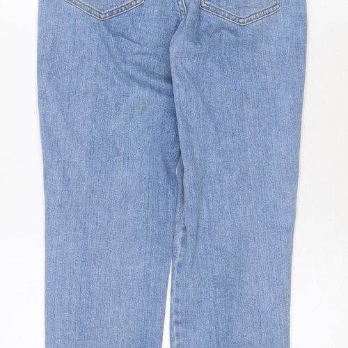 ASOS Womens Blue Cotton Straight Jeans Size 26 in Regular Zip