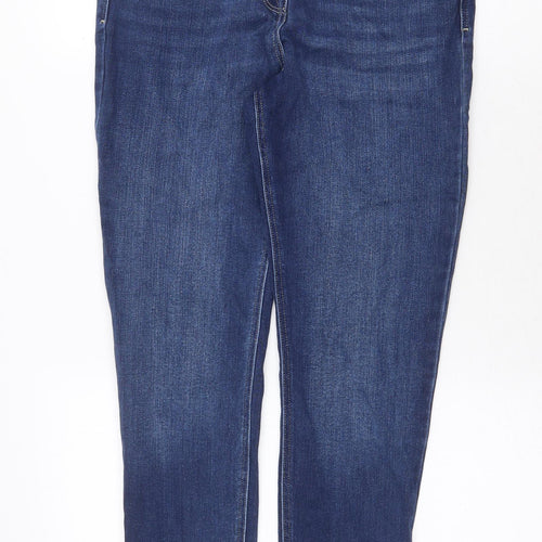 Et Vous Womens Blue Cotton Skinny Jeans Size 12 Regular Zip