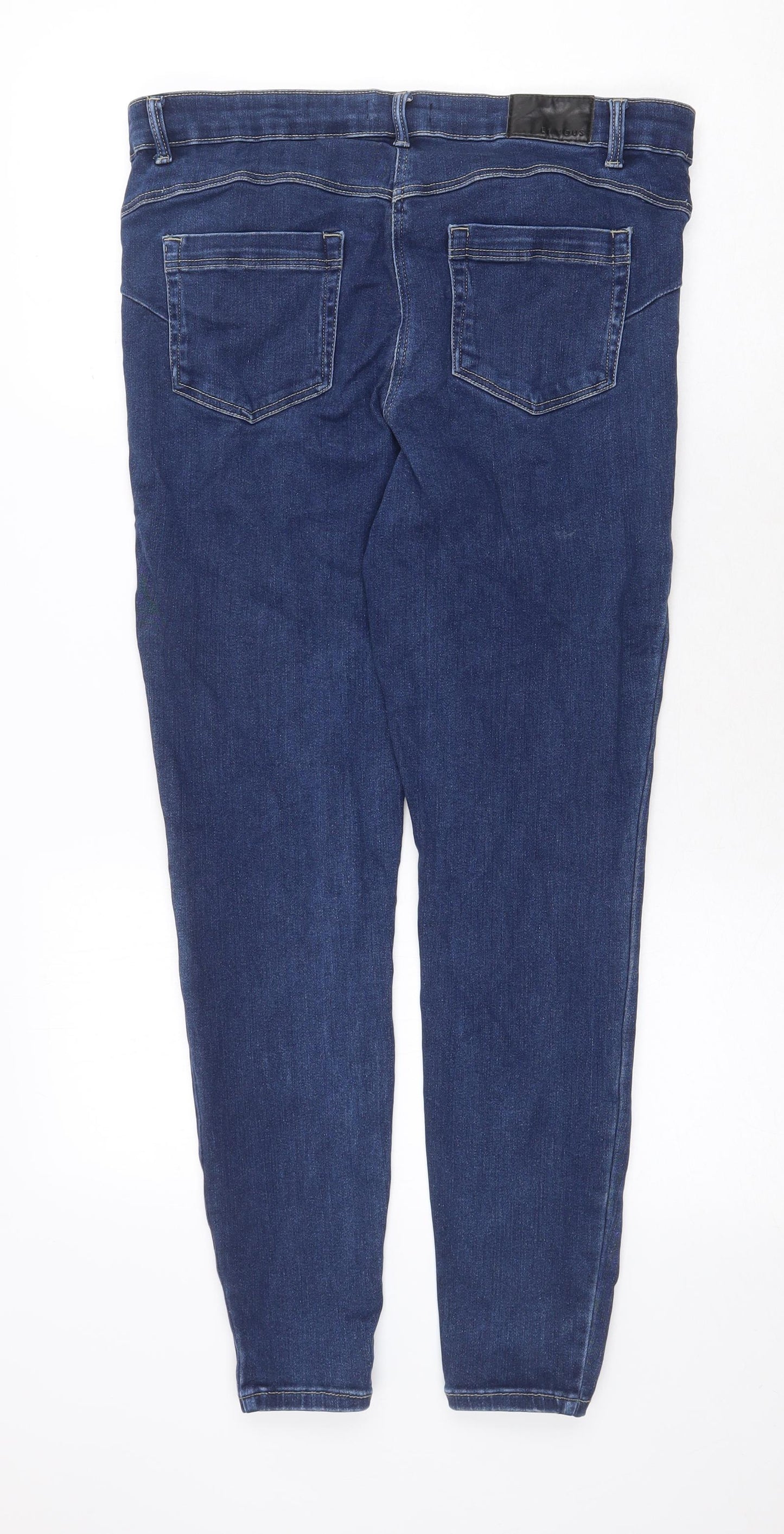 Et Vous Womens Blue Cotton Skinny Jeans Size 12 Regular Zip