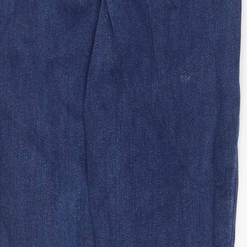 Et Vous Womens Blue Cotton Skinny Jeans Size 12 Regular Zip