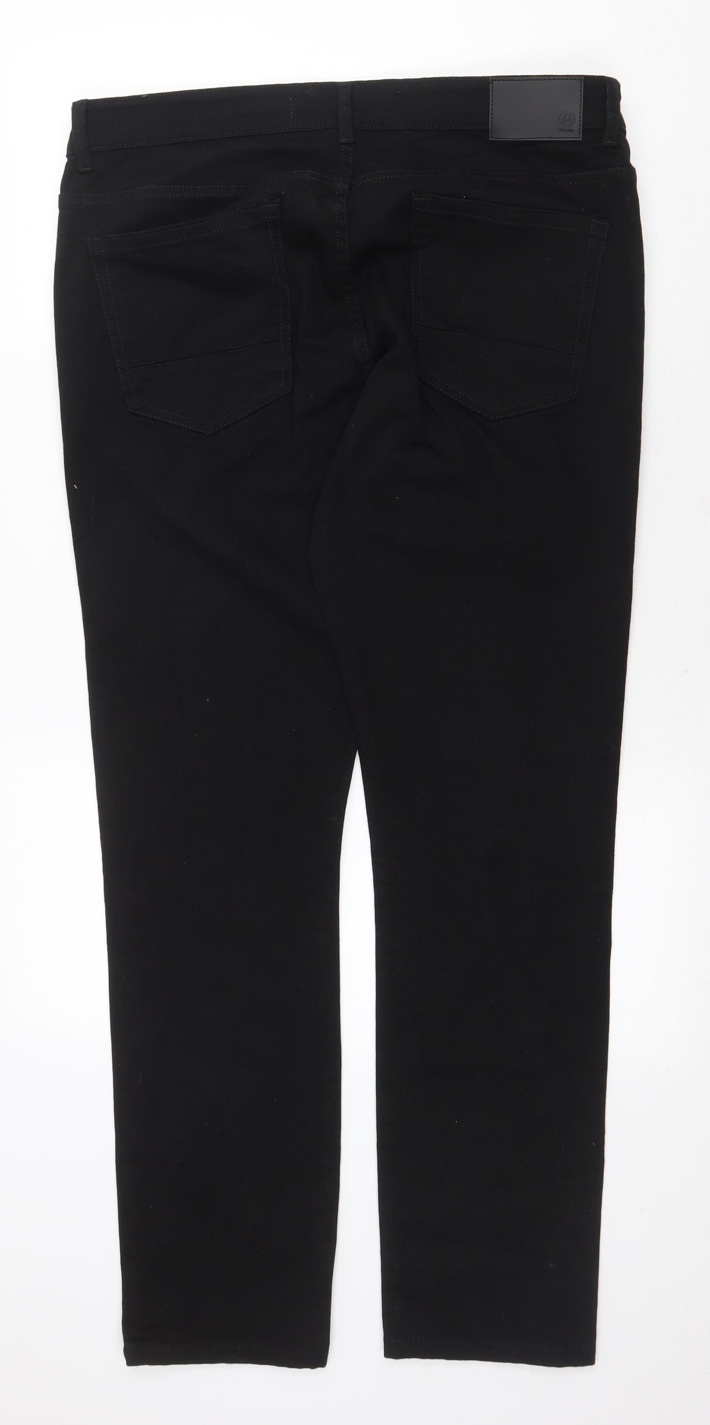 Burton Mens Black Cotton Skinny Jeans Size 38 in Regular Zip