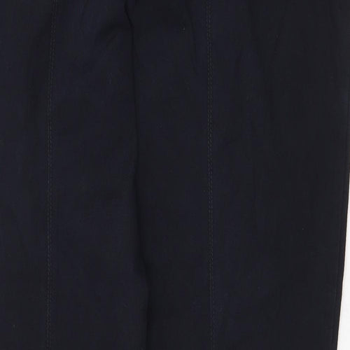 ESCADA Womens Blue Cotton Straight Jeans Size 16 Regular Zip