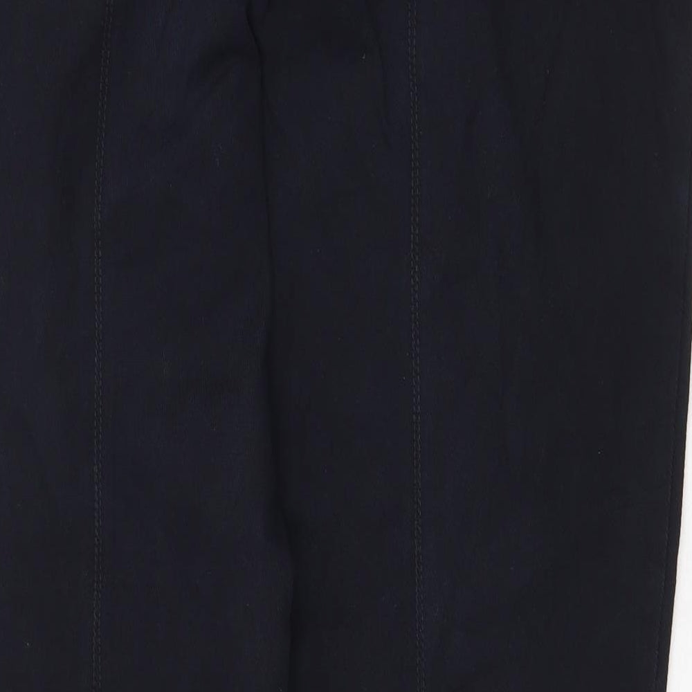 ESCADA Womens Blue Cotton Straight Jeans Size 16 Regular Zip
