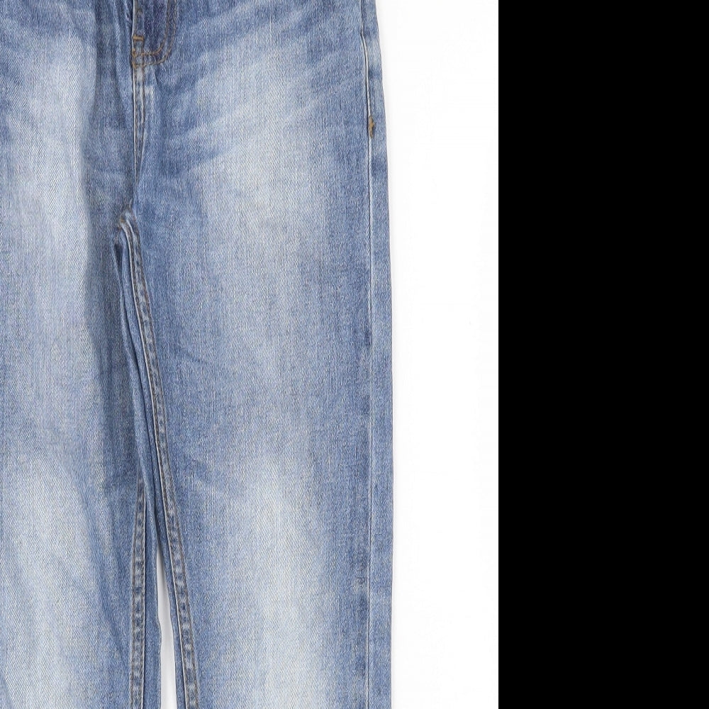 Lee Cooper Boys Blue Cotton Straight Jeans Size 9-10 Years Regular Zip