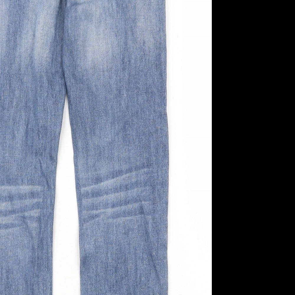 Lee Cooper Boys Blue Cotton Straight Jeans Size 9-10 Years Regular Zip