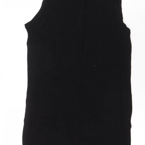 ASOS Womens Black Viscose A-Line Size 10 Round Neck Pullover