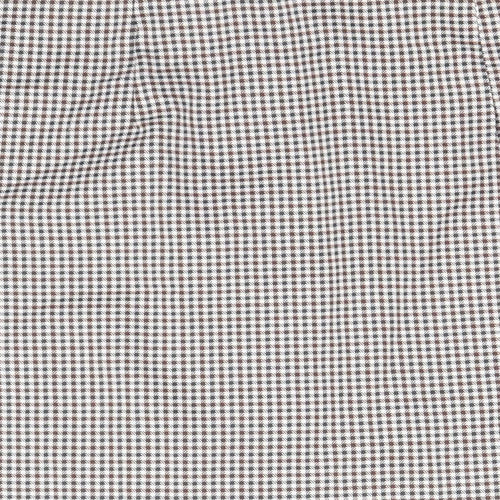 SheIn Womens Multicoloured Plaid Polyester Straight & Pencil Skirt Size S Zip