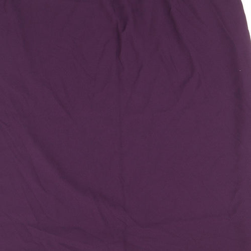 Agenda Womens Purple Viscose Straight & Pencil Skirt Size 26
