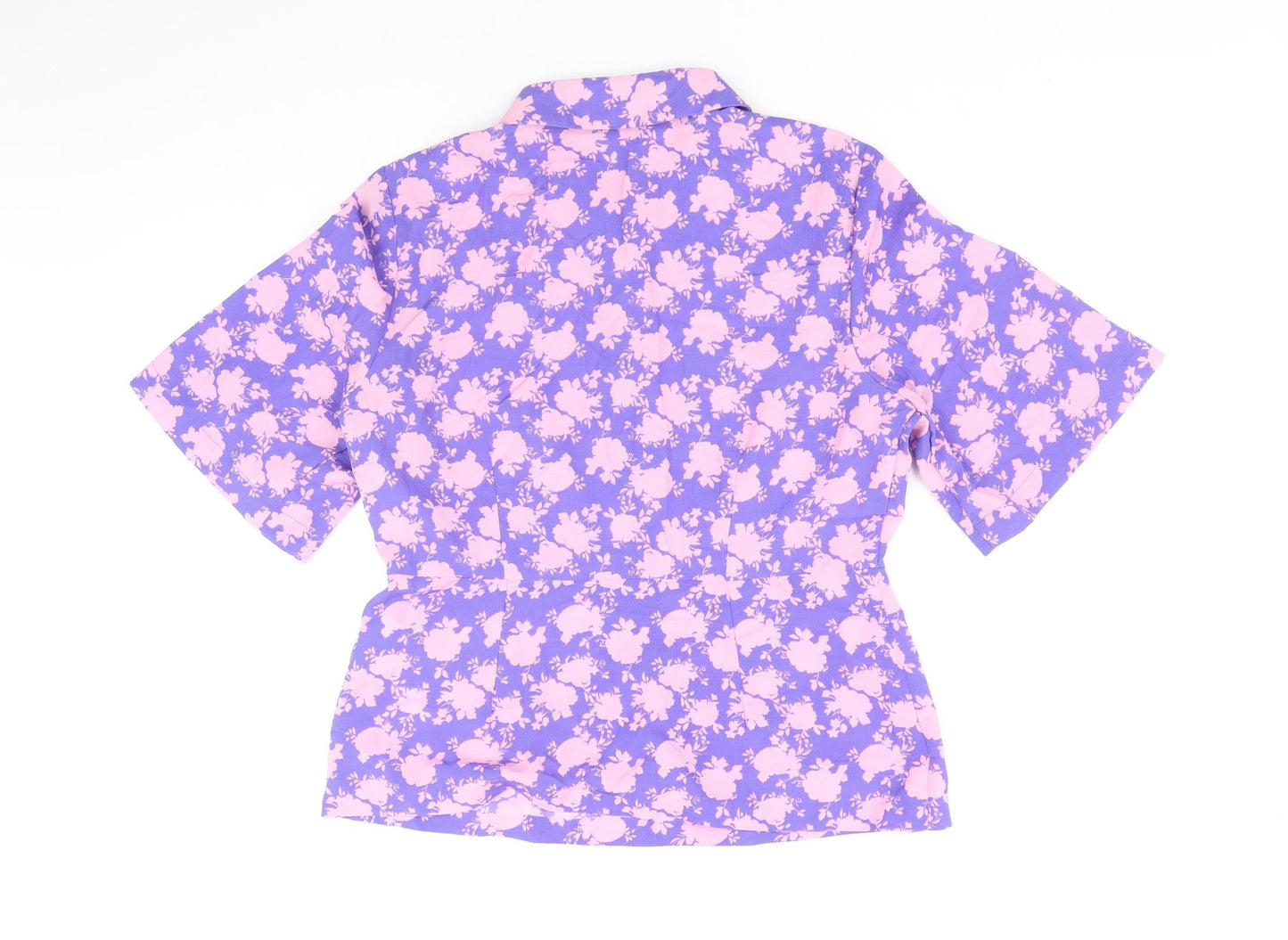 Vera Moda Womens Multicoloured Geometric Polyester Basic Button-Up Size S V-Neck