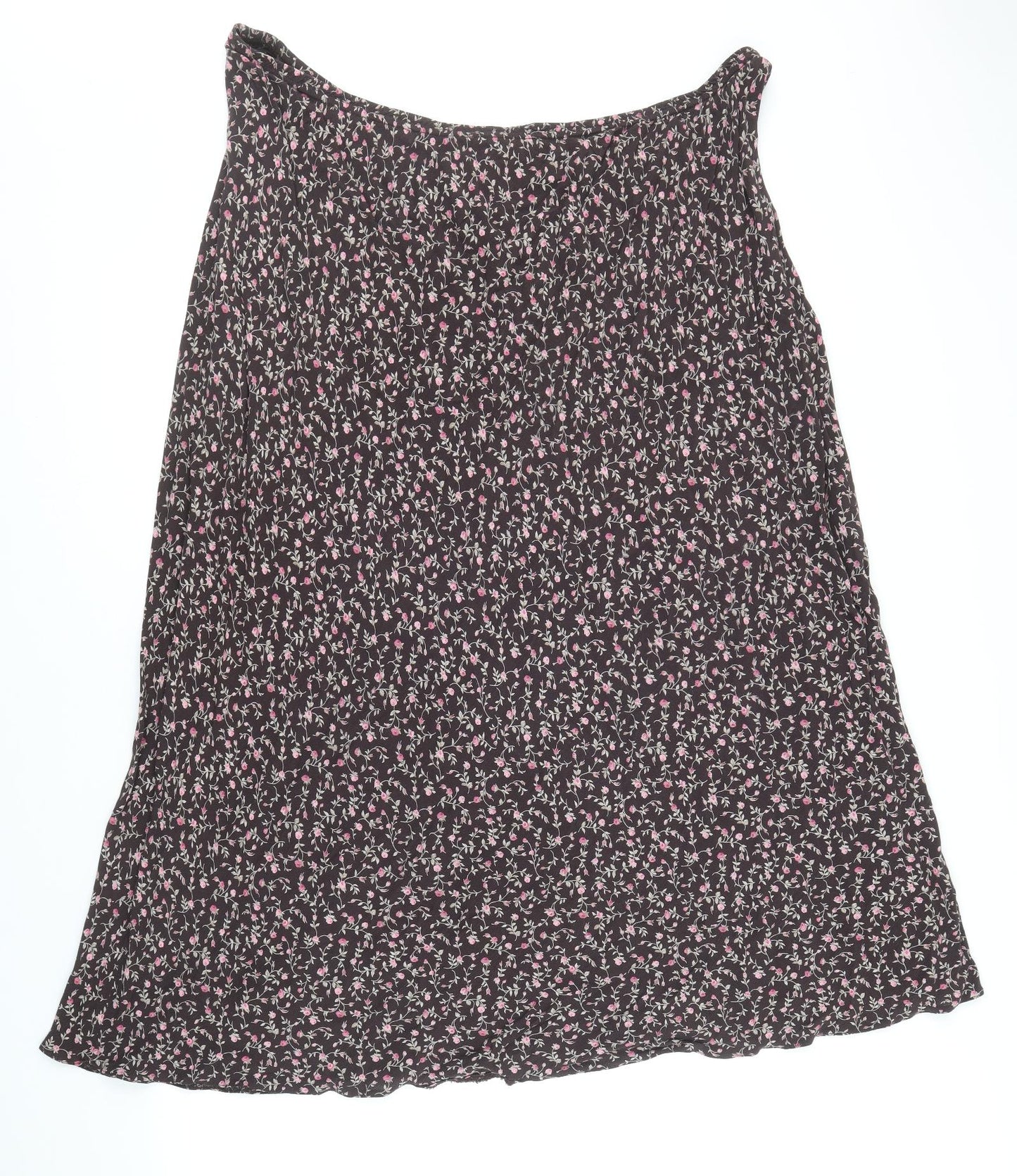 Premier Womens Multicoloured Floral Viscose Swing Skirt Size 26