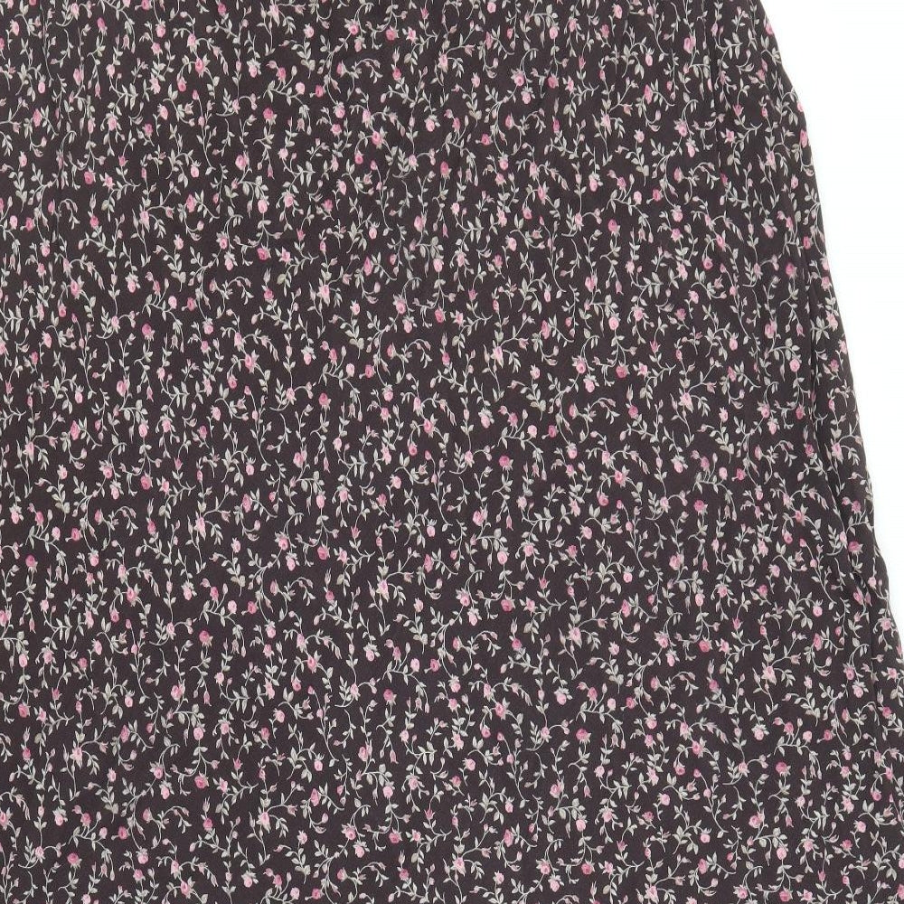 Premier Womens Multicoloured Floral Viscose Swing Skirt Size 26