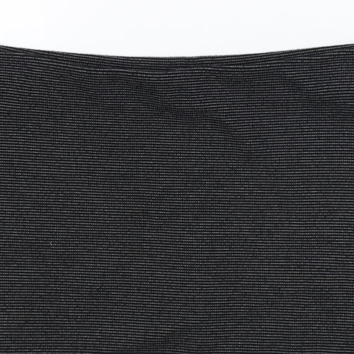 Preworn Womens Black Polyester Straight & Pencil Skirt Size 32 in