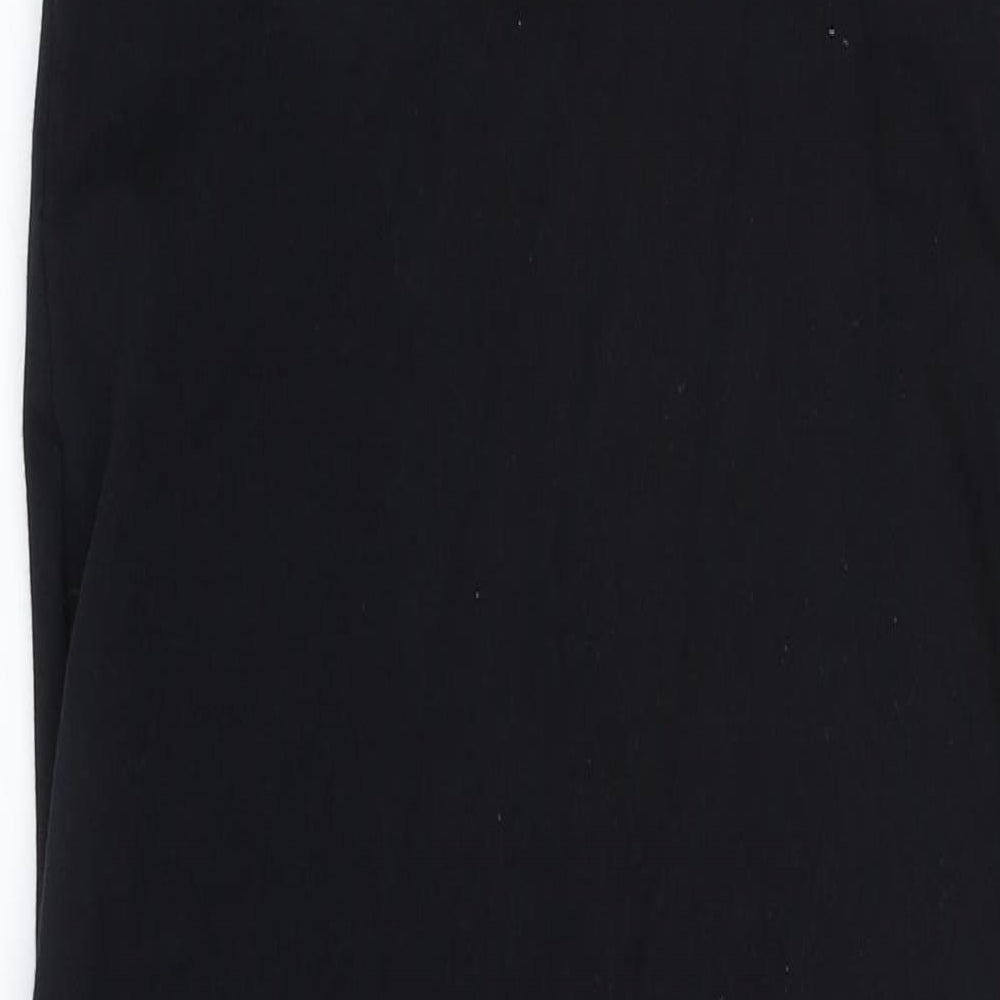Manners London Womens Black Cotton Slip Dress Size S Round Neck Pullover