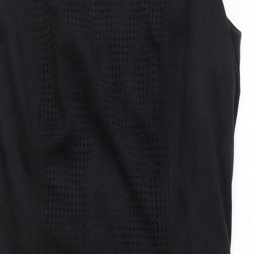 ORSAY Womens Black Polyester A-Line Size 12 Boat Neck Zip