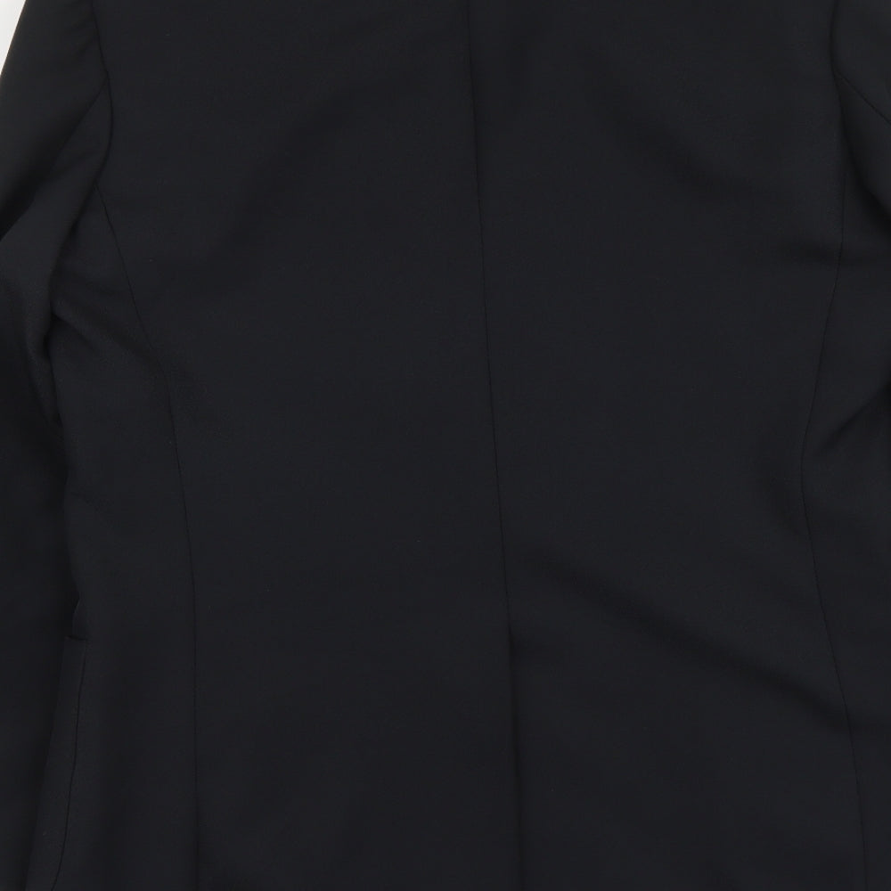 Quality Menswear Mens Black Polyester Jacket Blazer Size L Regular