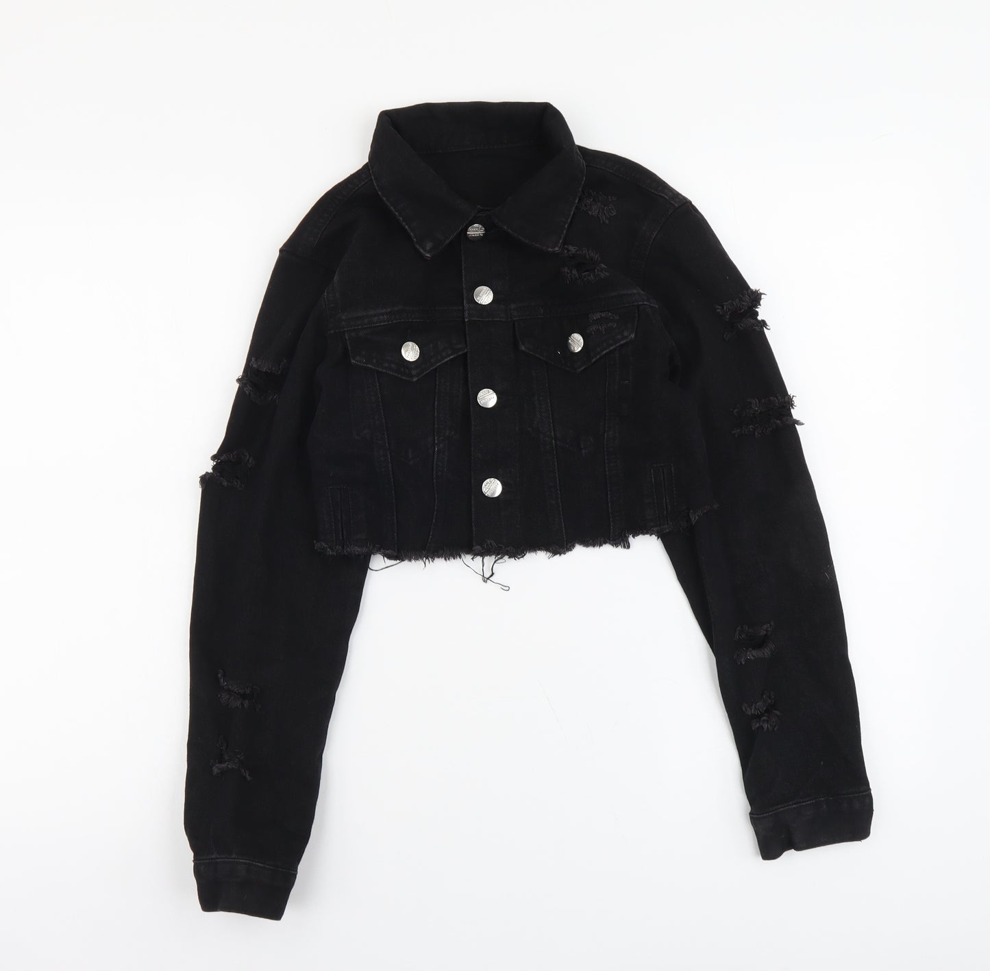 SheIn Womens Black Jacket Size XS Button