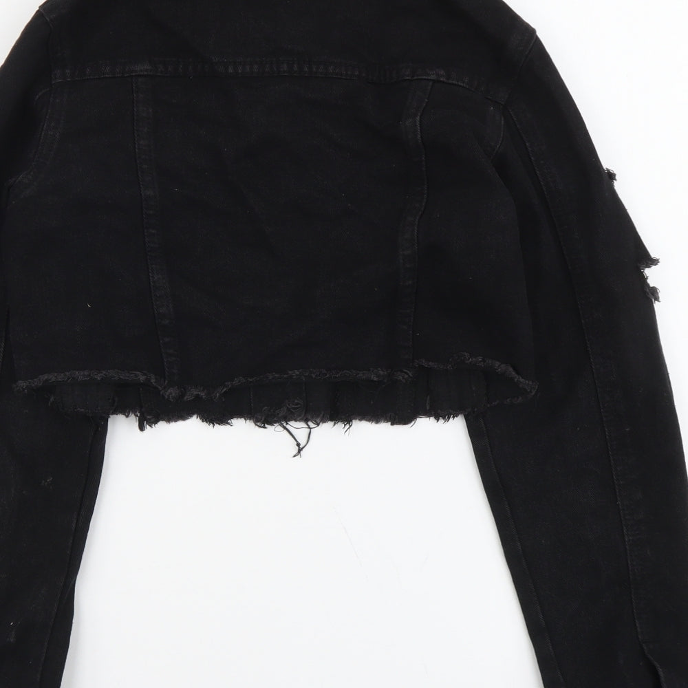 SheIn Womens Black Jacket Size XS Button