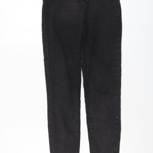 Pull&Bear Womens Black Cotton Skinny Jeans Size S L30 in Regular Button