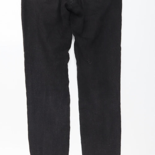 Pull&Bear Womens Black Cotton Skinny Jeans Size S L30 in Regular Button