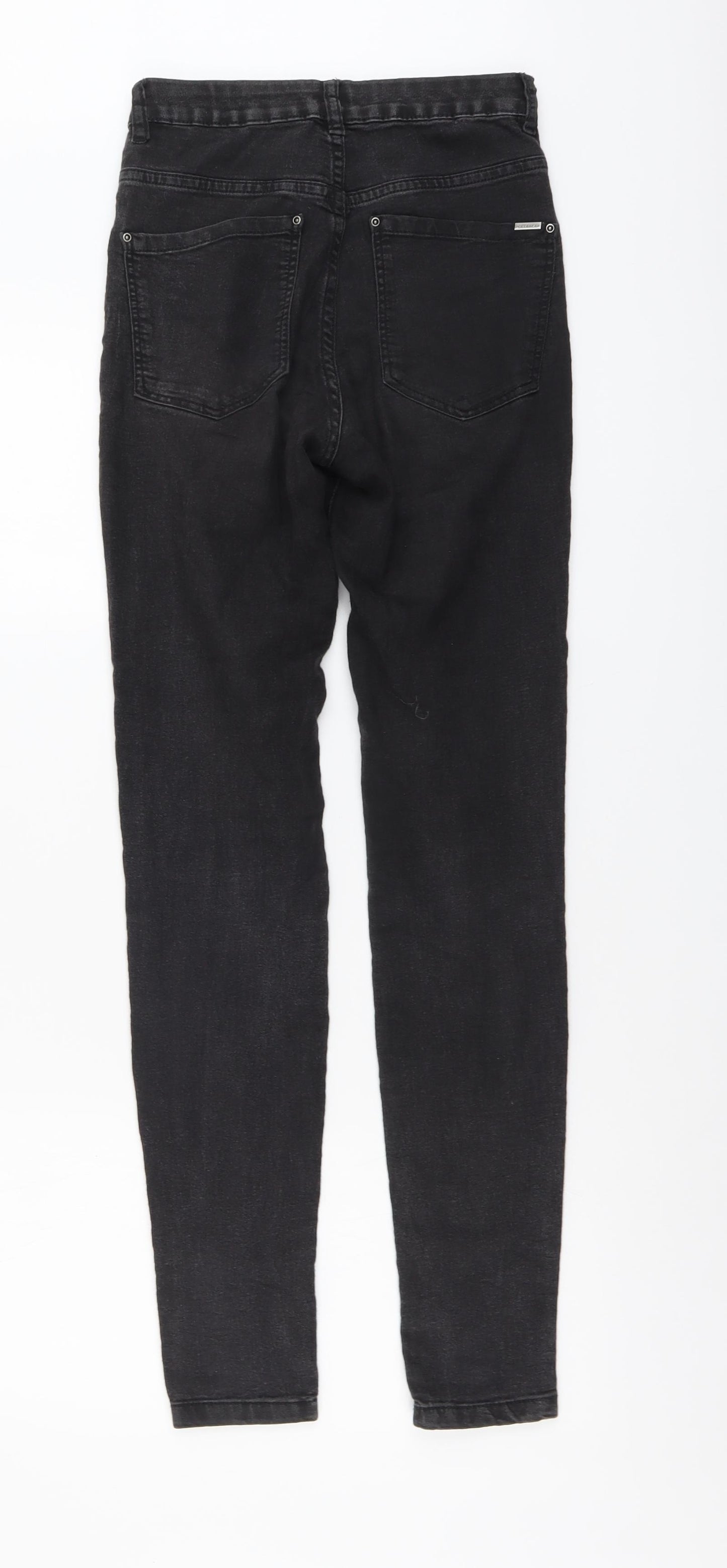 Pull&Bear Womens Black Cotton Skinny Jeans Size S L30 in Regular Button