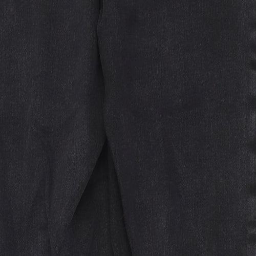 Marks and Spencer Womens Grey Cotton Straight Jeans Size 10 L30 in Regular Button