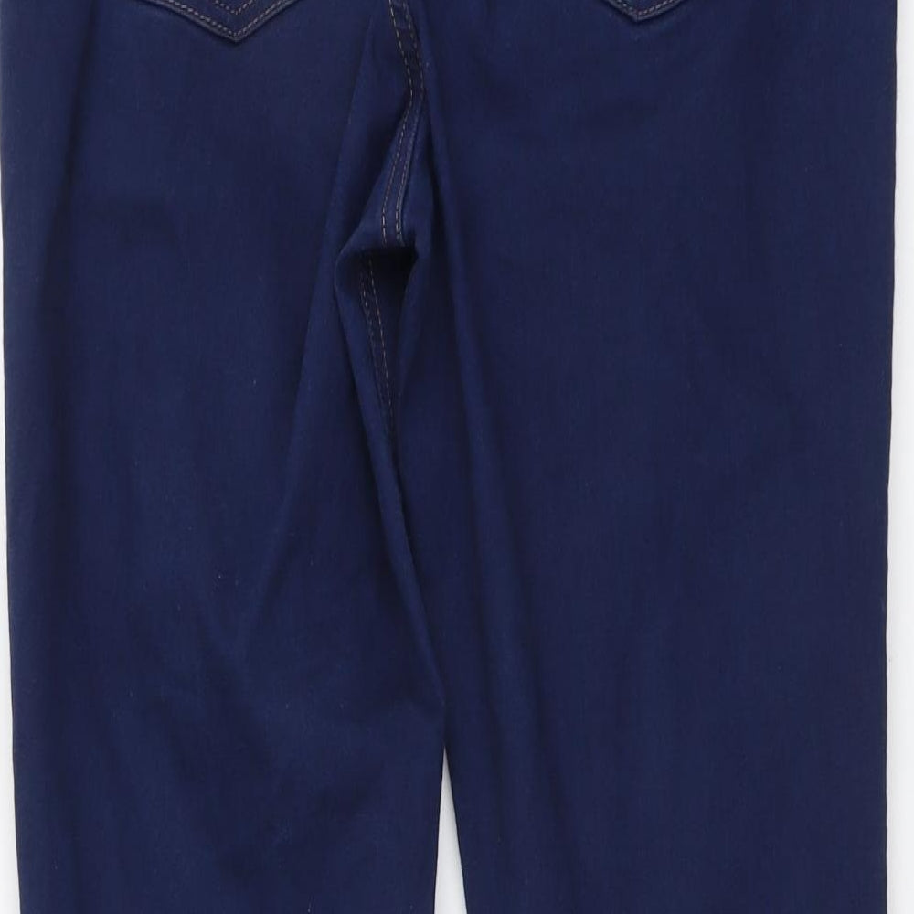 Marks and Spencer Womens Blue Cotton Jegging Jeans Size 14 L27 in Regular