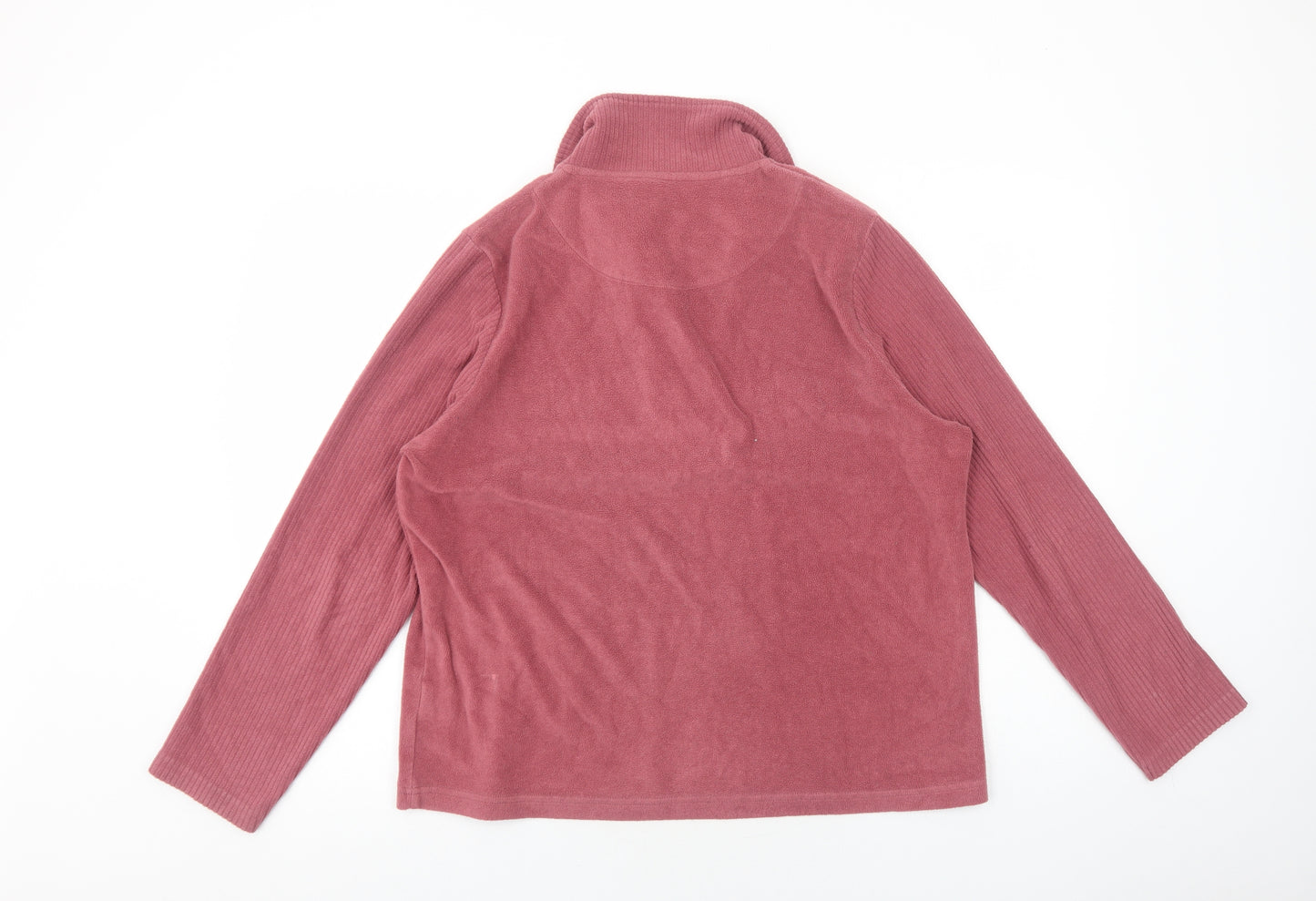 DASH Womens Pink Polyester Pullover Sweatshirt Size 16 Zip
