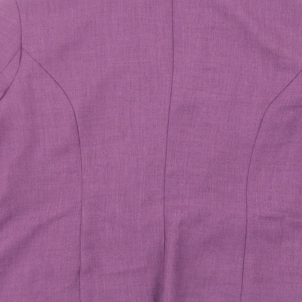 Eastex Womens Purple Jacket Blazer Size 14 Button