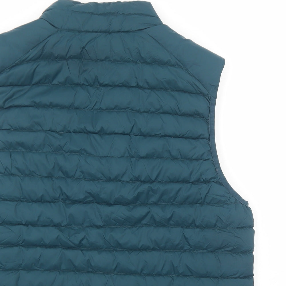 Marks and Spencer Mens Green Gilet Jacket Size L Zip