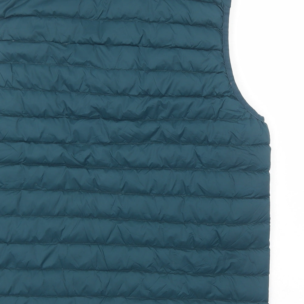 Marks and Spencer Mens Green Gilet Jacket Size L Zip