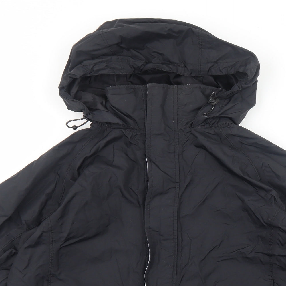 Peter Storm Womens Black Windbreaker Jacket Size 10 Zip
