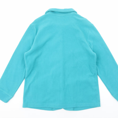 Damart Womens Blue Jacket Size 14 Button