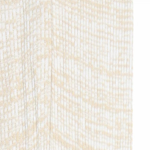 ASOS Womens Beige Geometric Acrylic Jogger Trousers Size 10 L30 in Regular Hook & Loop