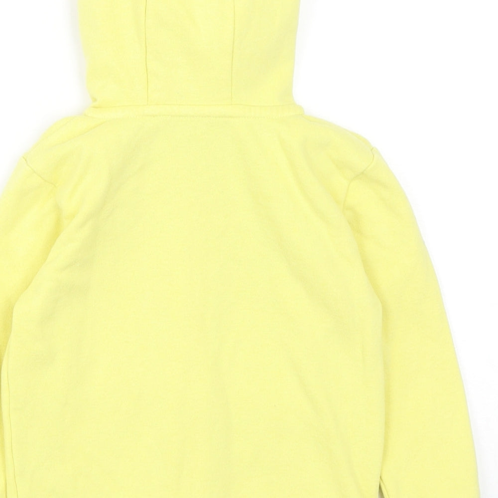 Dunnes Stores Girls Yellow Cotton Full Zip Jumper Size 18-24 Months Zip