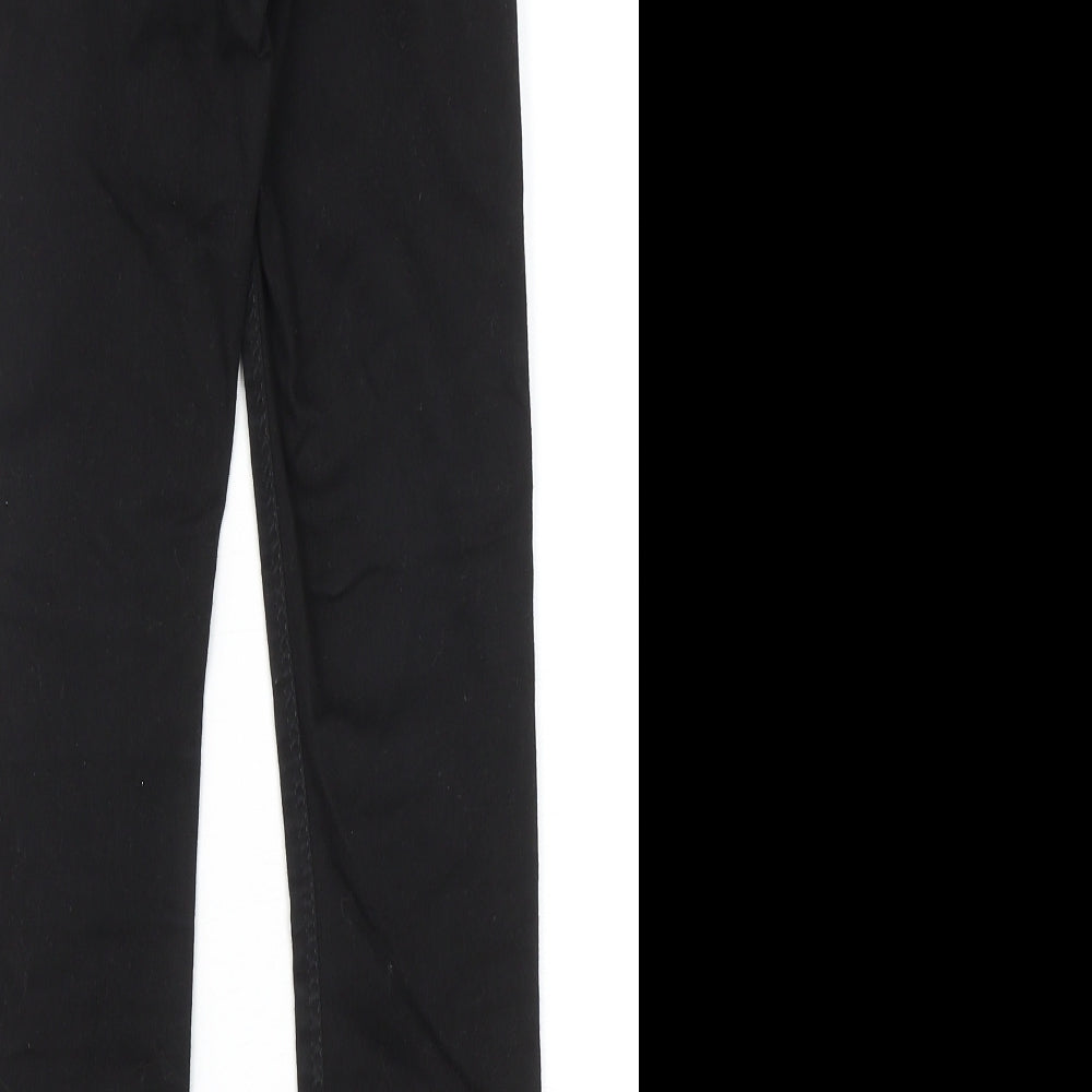 Topshop Womens Black Cotton Skinny Jeans Size 26 in L28 in Regular Zip