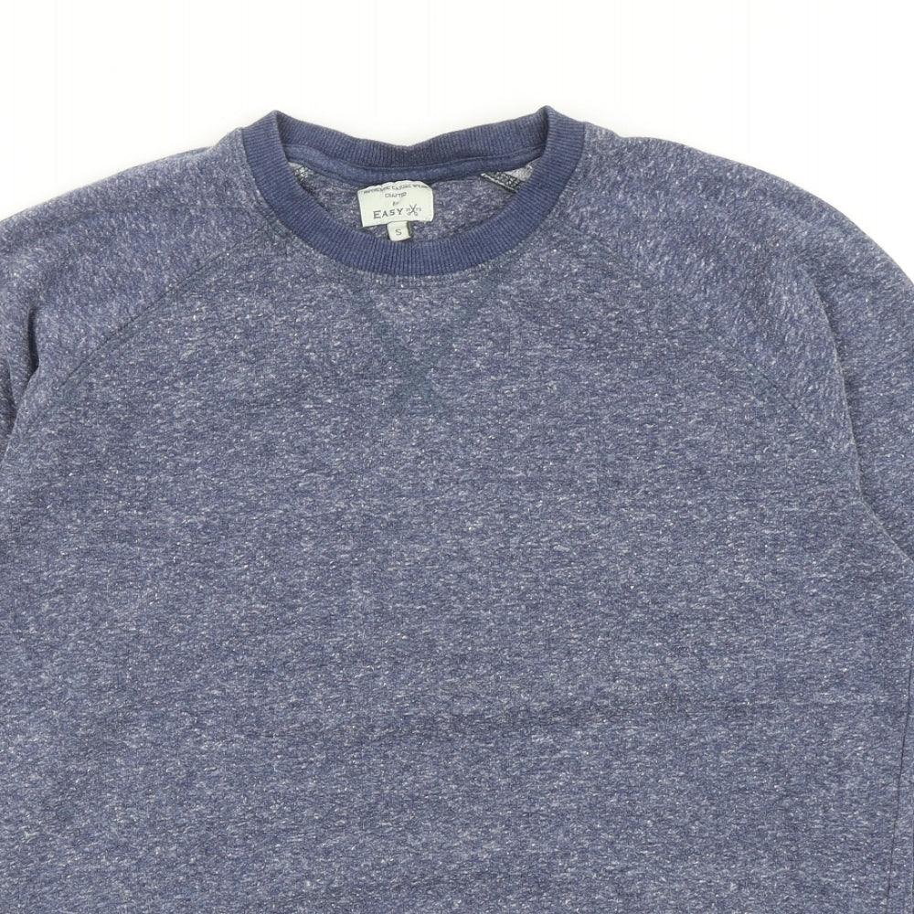 Matalan Mens Blue Polyester Pullover Sweatshirt Size S