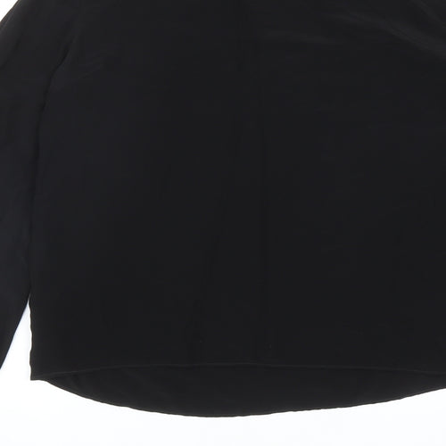 Zara Womens Black Viscose Basic Blouse Size XS Round Neck