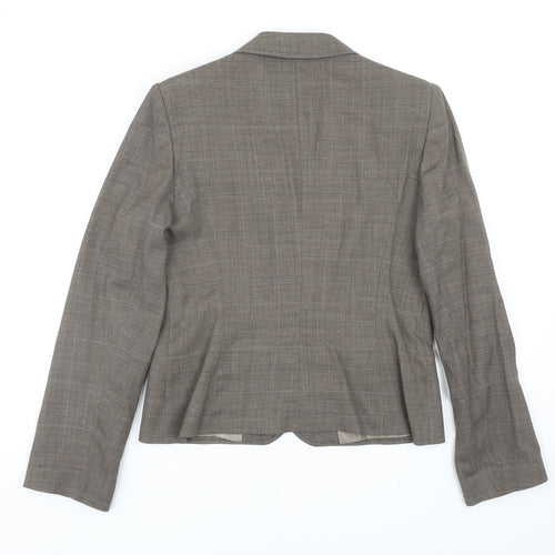 NEXT Womens Brown Wool Jacket Blazer Size 12