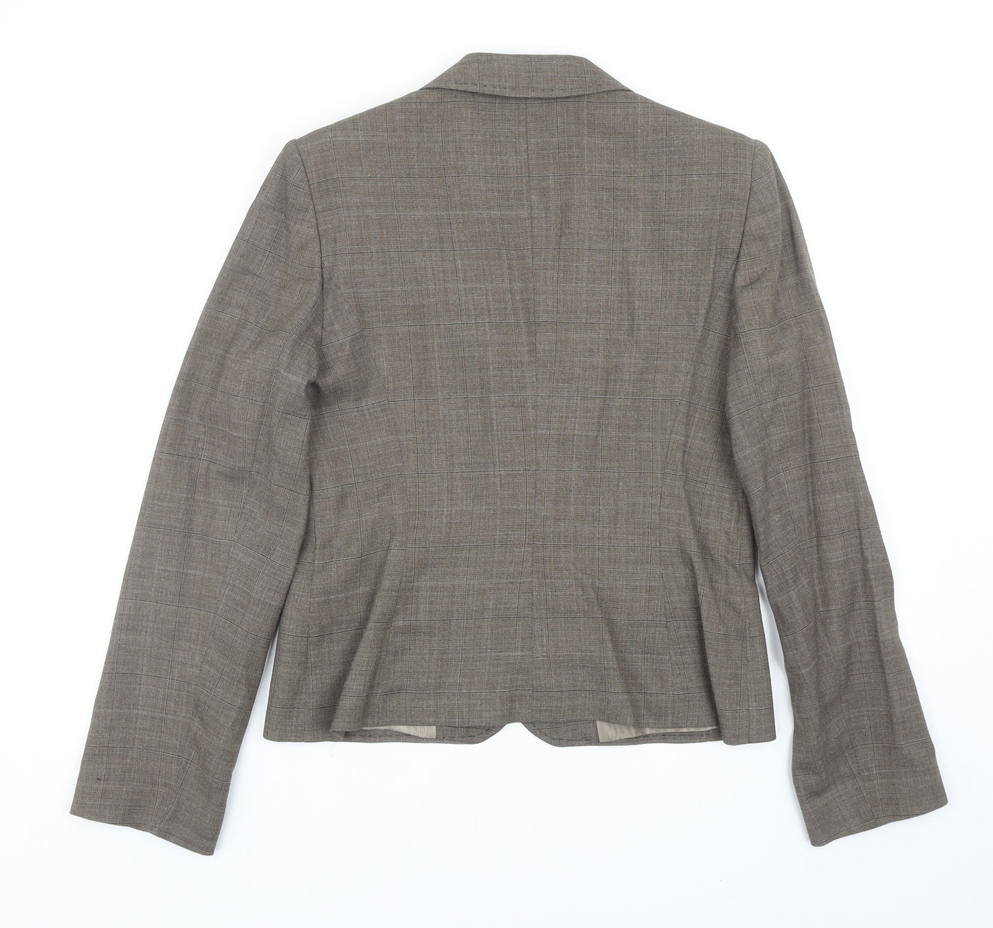 NEXT Womens Brown Wool Jacket Blazer Size 12