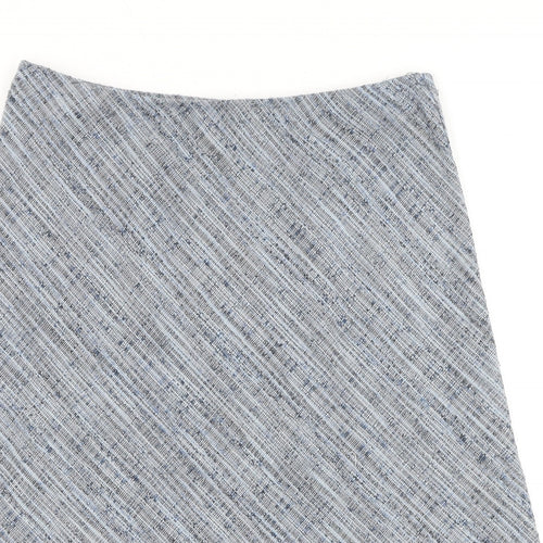 Wallis Womens Blue Polyester Swing Skirt Size 14