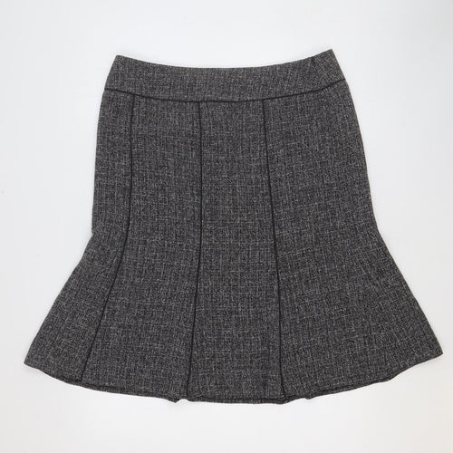 EWM Womens Grey Polyester Trumpet Skirt Size 16